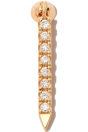 Maria Tash 18kt yellow Eternity Bar diamond single earring
