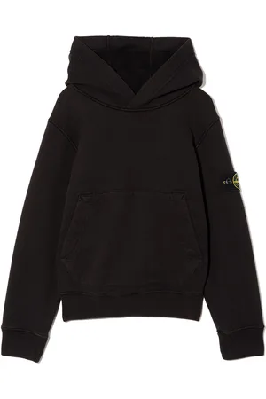Stone Island Compass-logo cotton hoodie