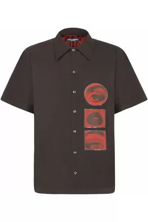 Dolce & Gabbana Graphic-patch shortsleeved shirt