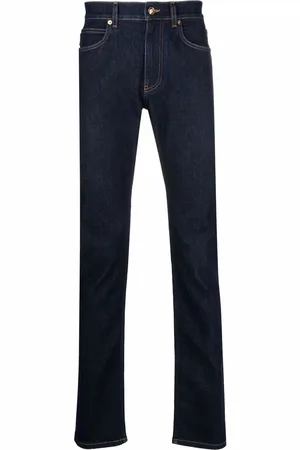 VERSACE Mid-rise slim-fit jeans
