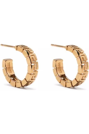 VERSACE Greca hoop earrings