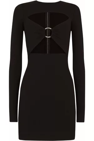 Dolce & Gabbana Long-sleeve cut-out mini dress