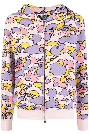 A Bathing Ape Mulher Hoodies - Shark camouflage zip-up hoodie