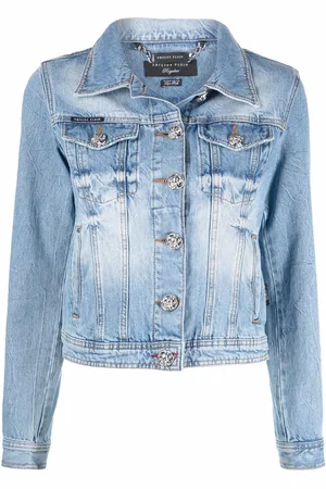 Philipp Plein Logo-plaque denim jacket