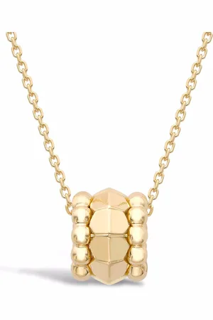 Pragnell 18kt yellow Bohemia Three Row Peaked Hexagonal necklace
