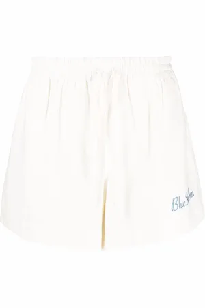 BLUE SKY INN Embroidered logo track shorts