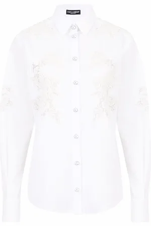 Dolce & Gabbana Openwork poplin shirt