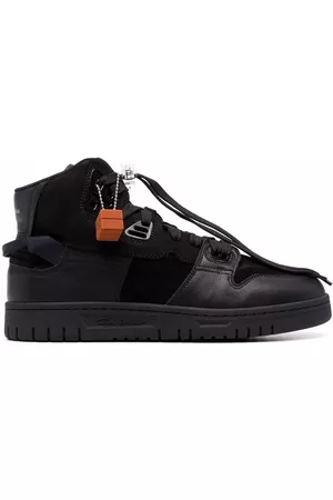 Acne Studios Homem Tops & T-shirts - Panelled high-top sneakers