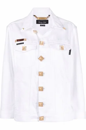 Philipp Plein Logo-patch denim jacket