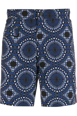 AMIR SLAMA Abstract-print swim shorts