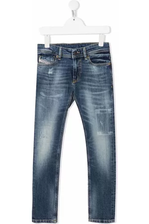 Diesel Whiskered slim-fit jeans