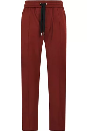 Dolce & Gabbana Homem Calças Elásticas - Drawstring stretch-wool trousers