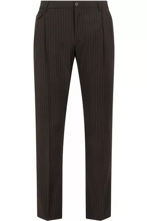Dolce & Gabbana Pinstripe tailored wool-blend trousers