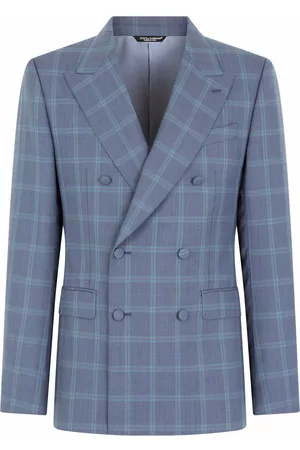 Dolce & Gabbana Homem Fatos - Sicily-fit double-breasted checked suit