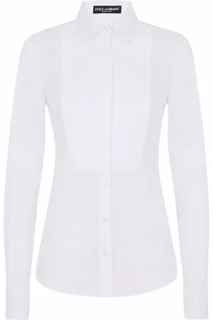 Dolce & Gabbana Stretch-poplin tuxedo shirt