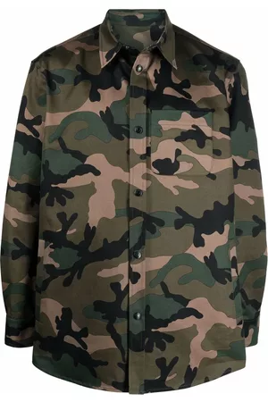 VALENTINO Camouflage shirt jacket