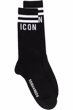 Dsquared2 Intarsia-knit logo socks