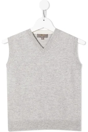 N.PEAL Organic cashmere knitted vest top