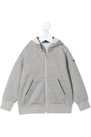 Familiar Zipped cotton hoodie