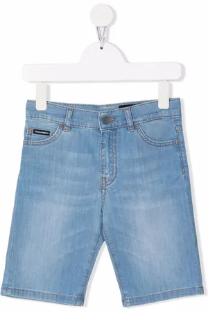 Dolce & Gabbana Logo-patch denim shorts