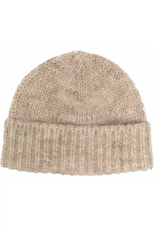 Maison Margiela Mulher Chapéus - Ribbed wool beanie hat