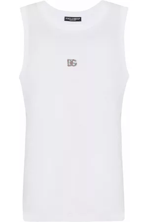 Dolce & Gabbana Mulher T-shirts & Manga Curta - DG sleeveless T-shirt