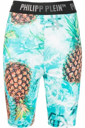 Philipp Plein Pineapple Stones Stones cycling shorts