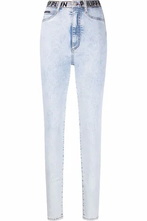 Philipp Plein High-waist denim jeggings