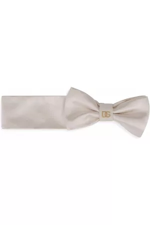 Dolce & Gabbana Kids Menina Acessórios de Cabelo - Logo-plaque silk hair band