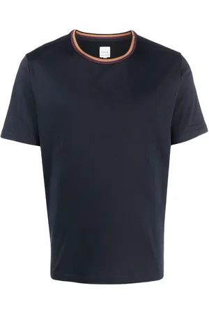 Paul Smith Stripe-trim organic cotton T-shirt