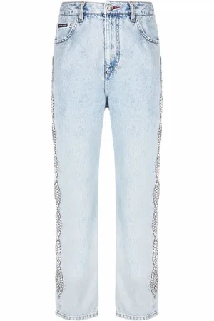 Philipp Plein Crystal cable jeans