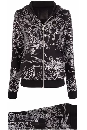 Philipp Plein Mulher Tops de Cavas - Stones Skeleton tattoo tracksuit