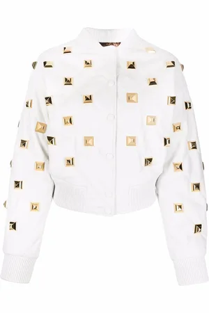 Philipp Plein Studded quilted bomber jacket