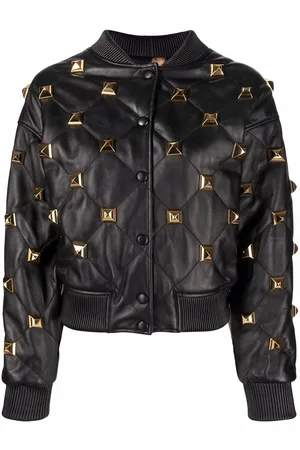 Philipp Plein Studded quilted bomber jacket