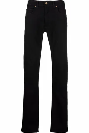 VERSACE Mid-rise slim-fit jeans
