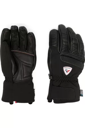 Rossignol Logo-patch leather gloves