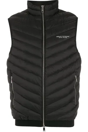 Armani Exchange Logo quilted gilet