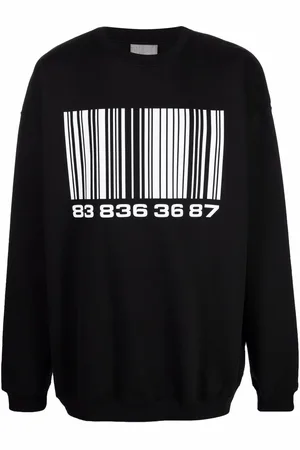 VTMNTS Bar-code print sweatshirt