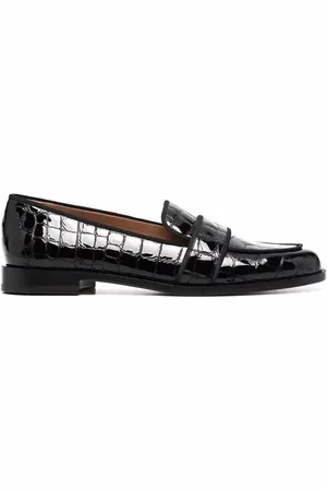 Aquazzura Martin snakeskin mocassins