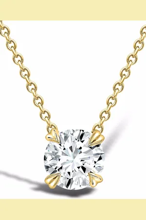 Pragnell 18kt yellow Windsor 1.00ct diamond pendant necklace