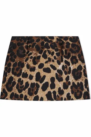 Dolce & Gabbana Leopard-print jacquard miniskirt