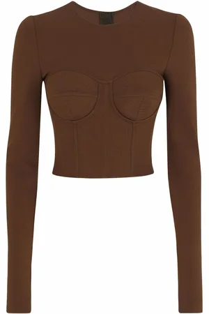 Dolce & Gabbana Long-sleeve corset top