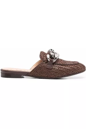 Casadei Mulher Oxford & Moccassins - Chain-link mule loafers