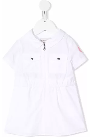 Moncler Logo-patch zip-up shirt dress