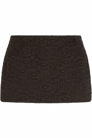Dolce & Gabbana Lace-trim jacquard miniskirt