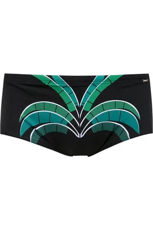 AMIR SLAMA Printed swim briefs
