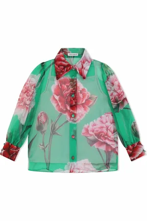 Dolce & Gabbana Carnation print silk shirt