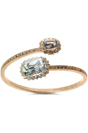 Dolce & Gabbana 18kt yellow acquamarine and sapphire ring