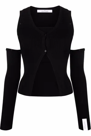Rokh Cut-out knitted cardigan