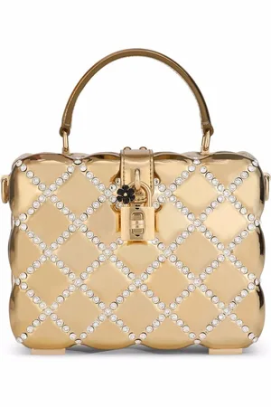 Dolce & Gabbana Dolce Box rhinestone-embellished top-handle bag